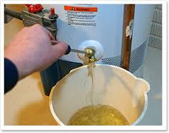 flushing out a malfunctioning water heater