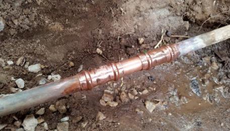 our Silver Spring plumbers did this repipe 
